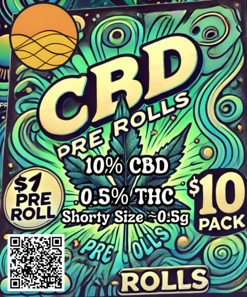 CBD Pre-Rolls | Shorty Size | 10 Pack